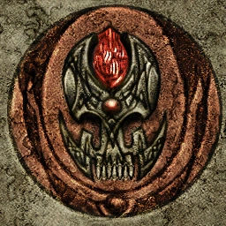 Orkowe malowidło z symbolem Innosa