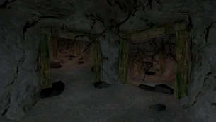 Rozgałęzienie w głębi jaskini