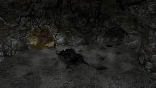 G2 Jaskinia cieniostworów pod mostem do piramid 02.png (1,67 MB) Pierwsza sala