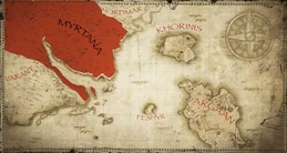 Миртана на общей карте