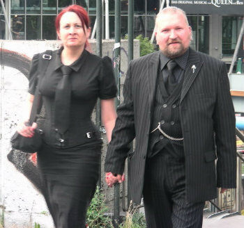 Corp goth clothing top
