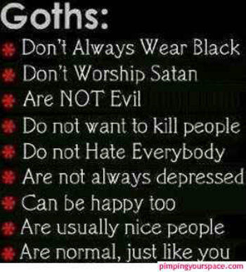 different types of goth people