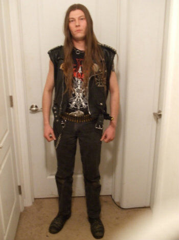 Heavy metal leather vest shop