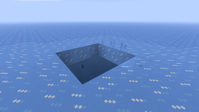 Closer to the polar latitudes, the ocean freezes and the water darkens