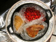 Pieczeń wieprzowa, ryż i papryka