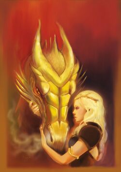 Danerys and viserion by mokinow-d56qrga