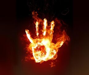 Burning-hand-wallpaper