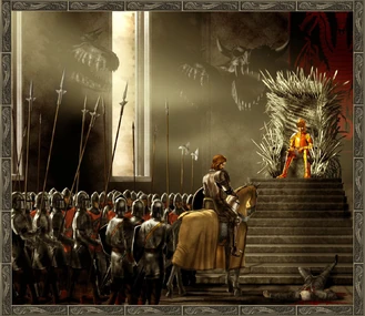 Eddard Jaime Aerys Iron Throne Room