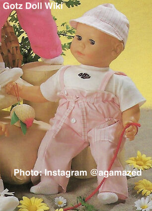 1986 WILLIAM - Gotz Modell Play Doll - 22 Inch Soft-Bodied