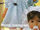 1986 STACY - Gotz Modell Play Doll - 16 Inch Laughing Crying Baby with Pacifier - LACH-U. WEINEN SCHNULLERBABY 28065 - Blonde Hair - Blue Eyes - Green and Blue Pastel Dress