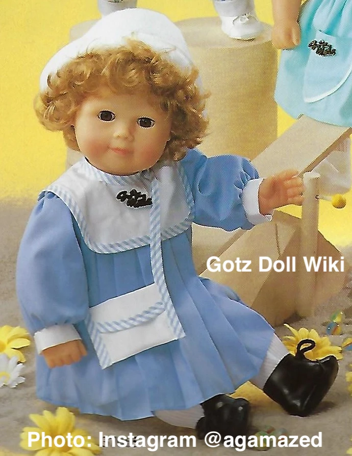 1986 PATRICIA - Gotz Soft-Bodied Baby Doll with Jointed Arms and