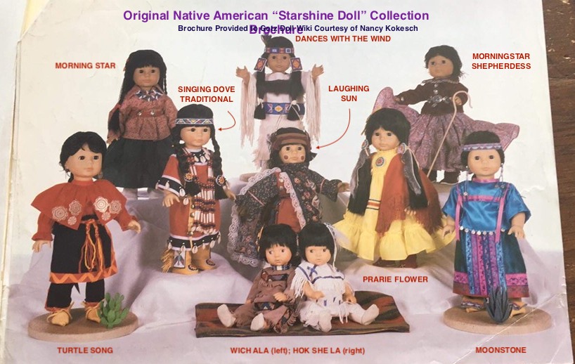 Gotz Native American Starshine Dolls; Preserving an American