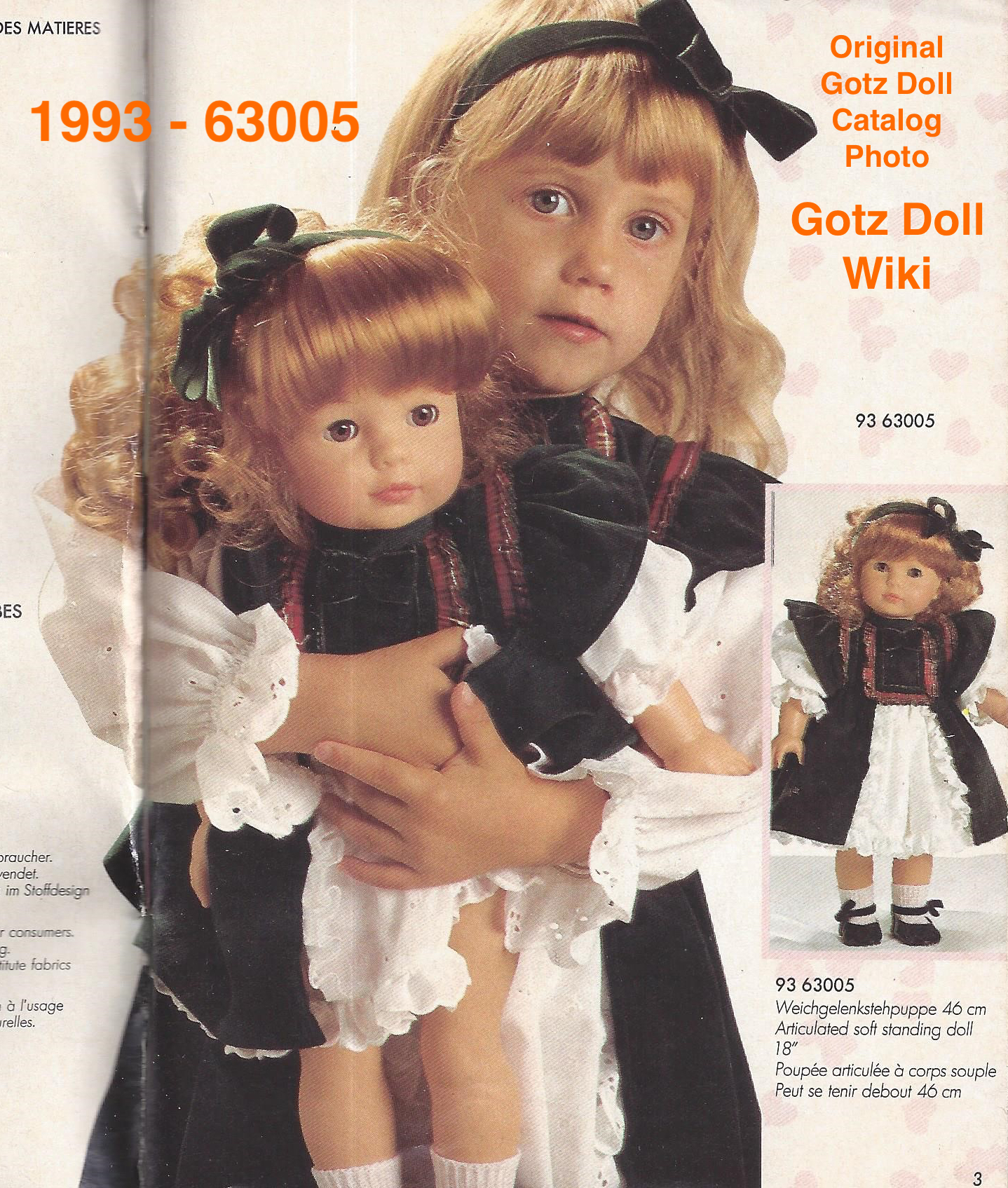 1993 - 63005 - RED Curly Hair with Straight Bangs and BROWN 1993 - 63005 - RED Curly Hair with Straight Bangs and BROWN