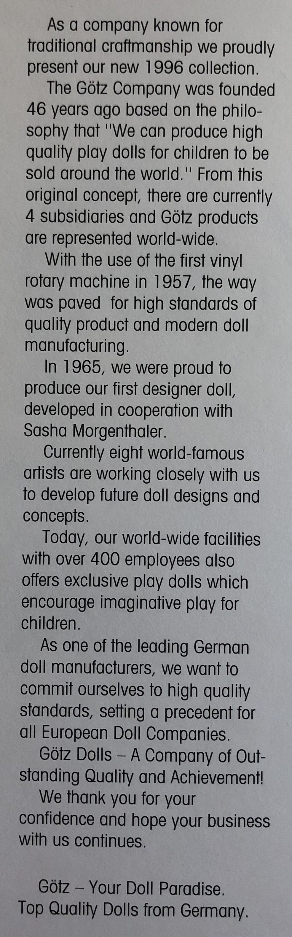 Gotz puppenfabrik doll hot sale