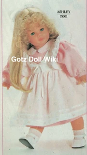 1991 ASHLEY - Soft Standing 22" WEICHSTEHPUPPE 71001 - Gotz Play Doll