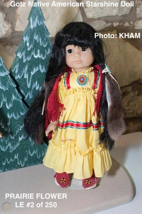 PRAIRIE FLOWER - Gotz Native American Starshine Doll - CHEROKEE