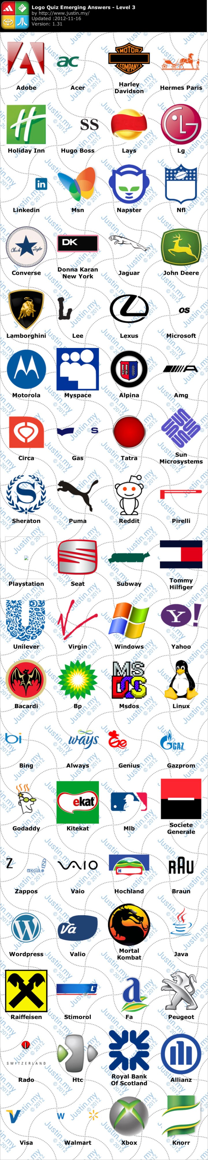 The Logo Game Level 3 Answers 