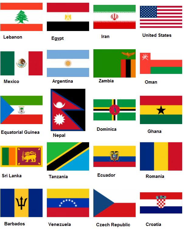 Flag Names Quiz