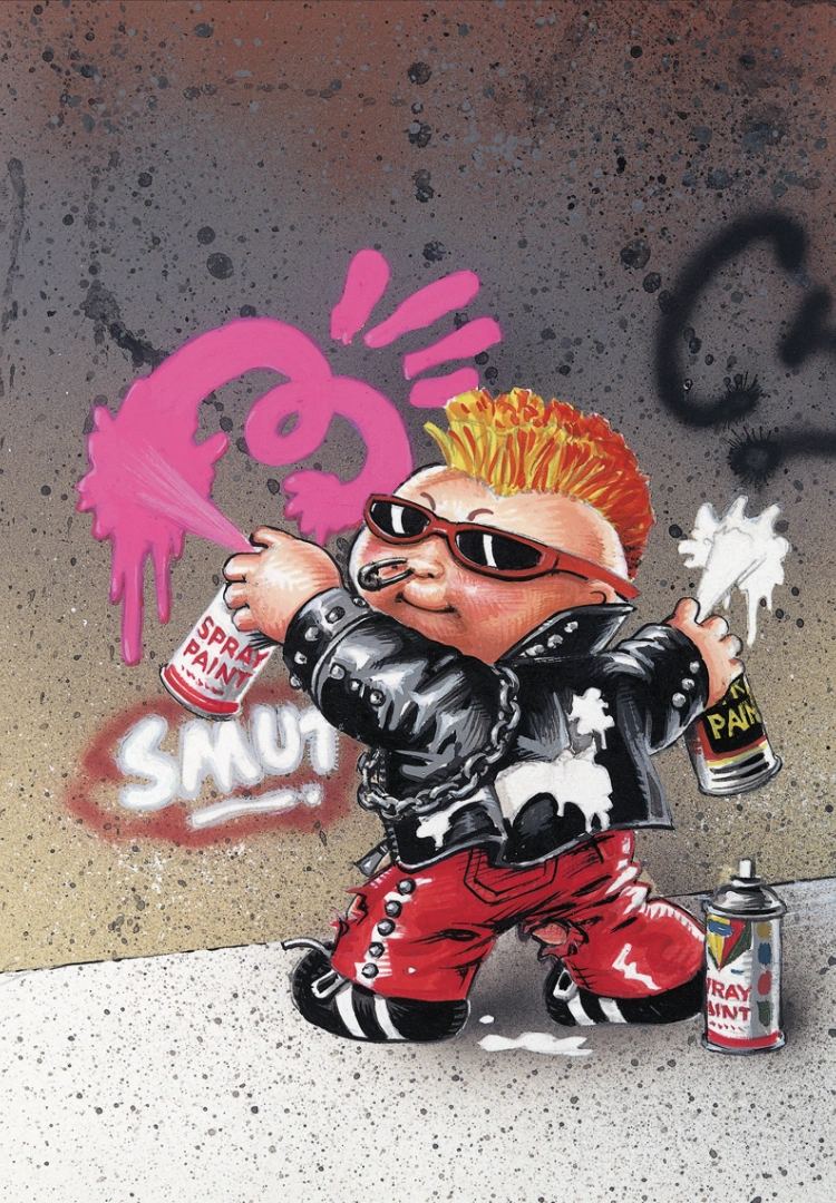 David Pee New Wave DAVE - Graffiti PETEY | Garbage Pail Kids Wiki | Fandom