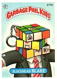 Rubik's Cube Garbage Pail Kids —