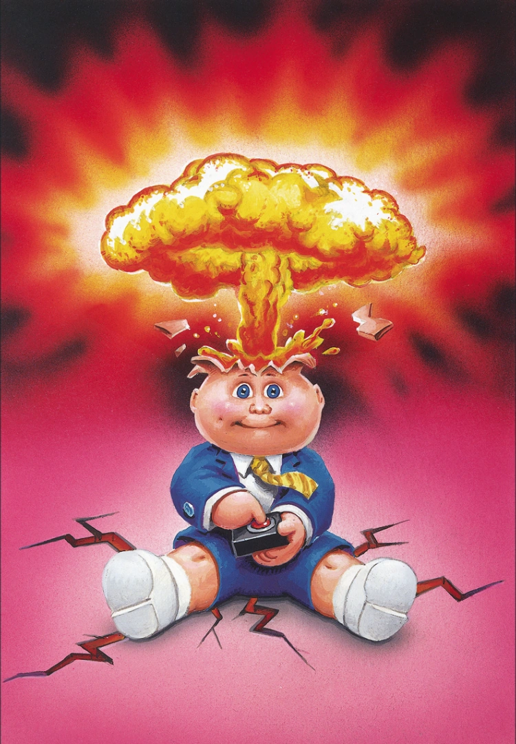 ADAM Bomb - Blasted BILLY | Garbage Pail Kids Wiki | Fandom