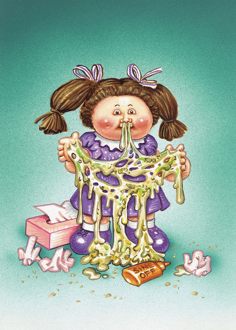 Leaky LINDSAY - Messy TESSIE | Garbage Pail Kids Wiki | Fandom