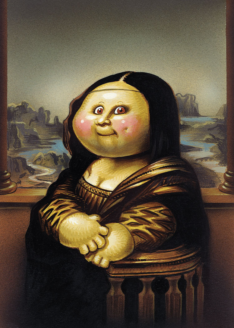 Мона комикс. Garbage Pail Kids Mona Loser.