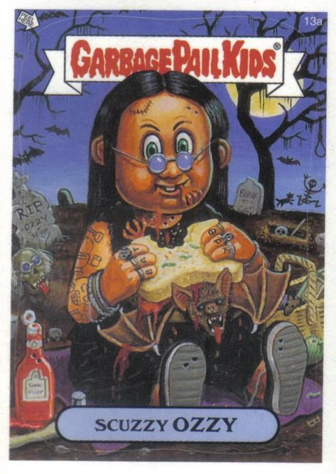 Scuzzy OZZY - Rockin RICK | Garbage Pail Kids Wiki | Fandom