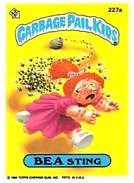 Garbage Pail Kids GPK Original Series 6 #227a Bea Sting NrMt-Mint 