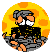 Depicted in the "Caretaker" badge.