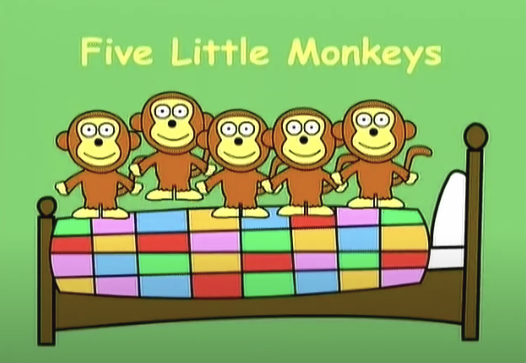 Five little Monkeys jumping on the Bed