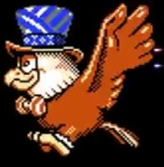 Eagle Eagle Sabnosuke in the NES/Famicon versions Of Parodius Da!