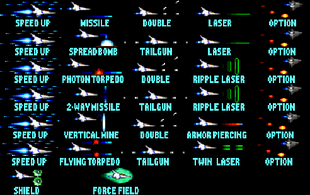 Gradius IV Weaponry