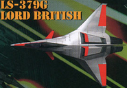 LS 379-G Lord British spacecraft from the Solar Assault arcade flyer.