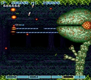 Choking Weed in Gradius III. (SNES)