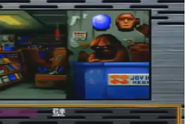 Moai (and probably a Core) mask in Snatcher (PS, Saturn)