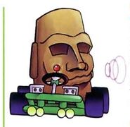 Moai in Konami Krazy Racers