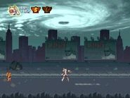 Venom's billboard cameo in Contra ReBirth.