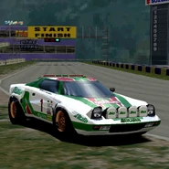 A Lancia STRATOS '73 with racing modifications applied.