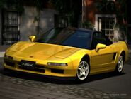 The Honda NSX Type R '92 as it appears in Gran Turismo 4. A front license plate was added.