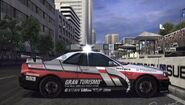 The Nissan GRAN TURISMO SKYLINE GT-R (PaceCar) '01 as it appears in Gran Turismo Concept.