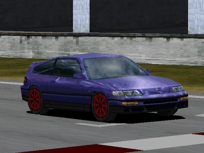 The Light Blue special color of the Honda CR-X SiR '90 as it appears in the original Gran Turismo.
