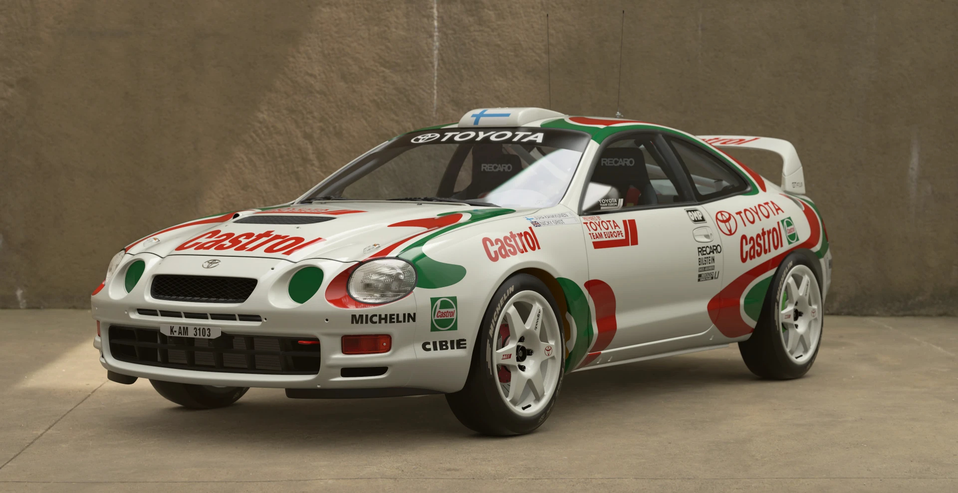 Toyota CELICA GT-FOUR Rally Car (ST205) '95 | Gran Turismo Wiki