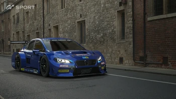 A prerelease screenshot of the WRX Gr.3, depicting a plain colored WR Blue Pearl livery.