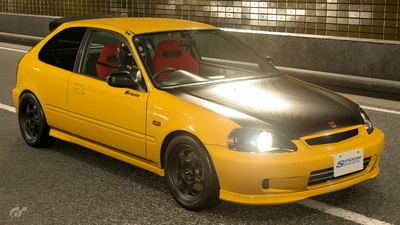 Y. Yamaguchi's livery in the Honda Civic One-Make Special Event, based on the Spoon Civic road car