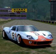 The incomplete and unused racing modification for the Ford GT40 '66 in Gran Turismo 2. The car looks identical to the GT40 Race Car, which became a fully separate car in the final version of the game