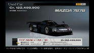 The black version of the Mazda 787B Race Car '91, only appeared in Gran Turismo 4.