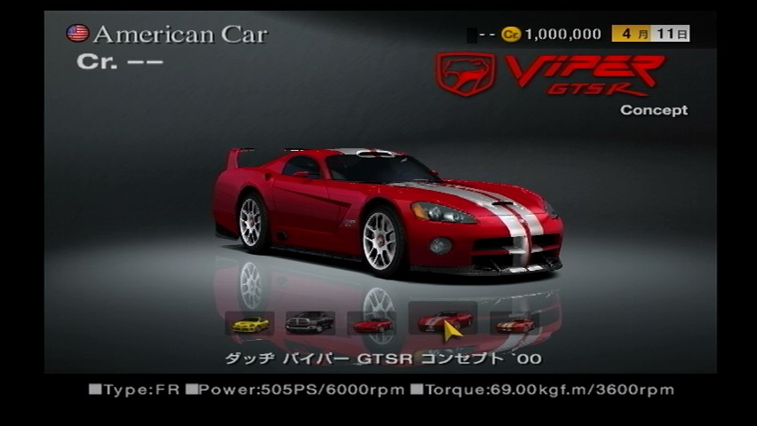 Gt5 Transcripts Dodge Viper Gts R Concept 00 Gran Turismo Wiki Fandom