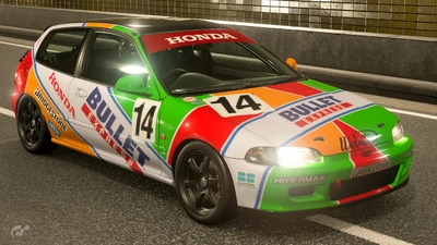 H. Ishida's livery in the Honda Civic One-Make Special Event, based on the JACCS Civic