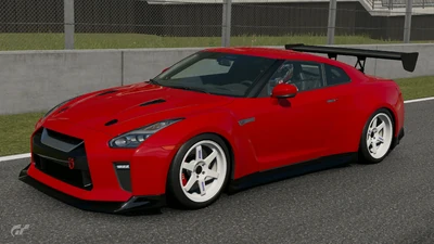 A. Le Goff/K. Matsumra's livery in the Nissan GT-R Cup events.